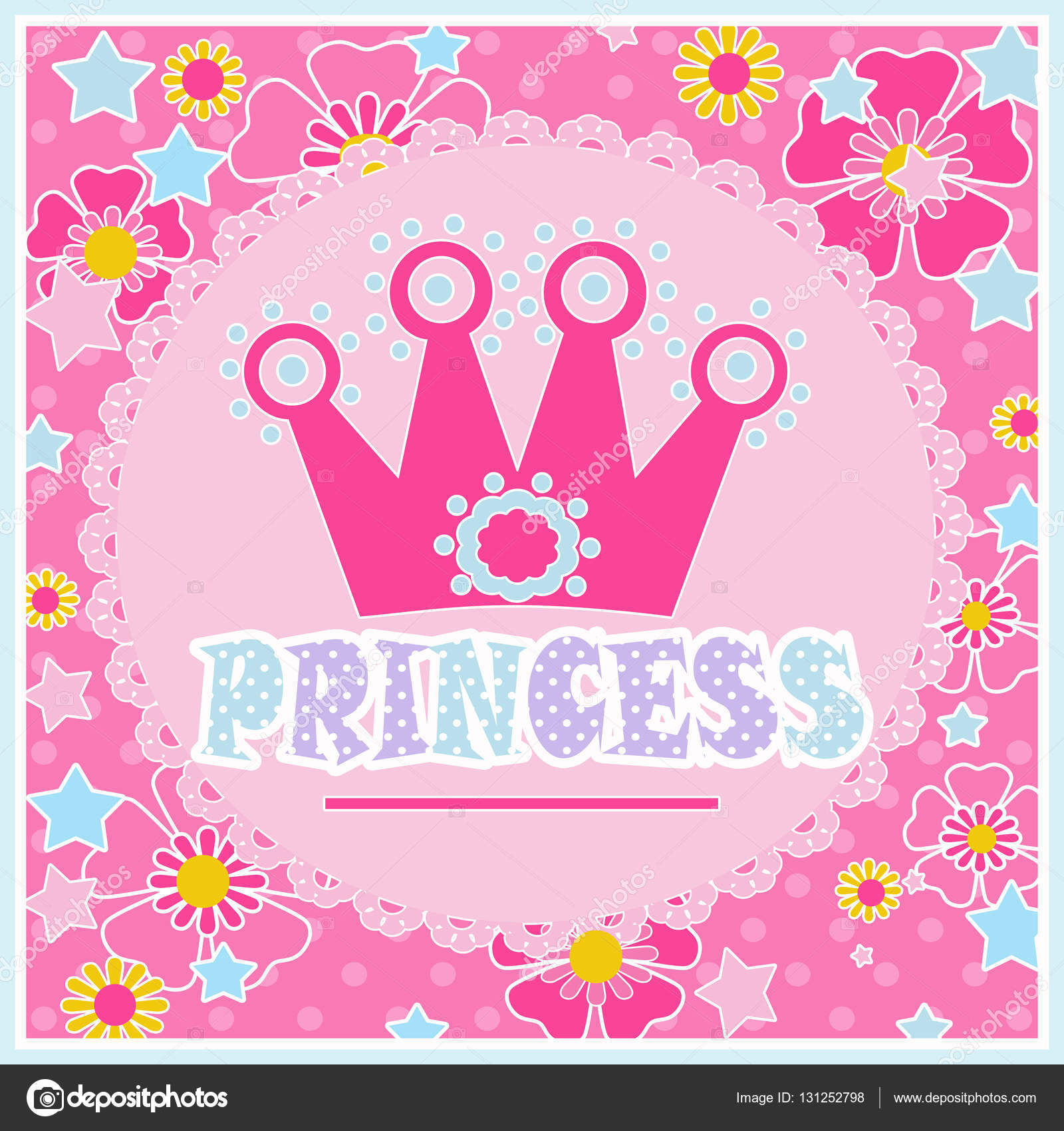 Corona de reina rosada | Fondo de princesa con ilustración ...