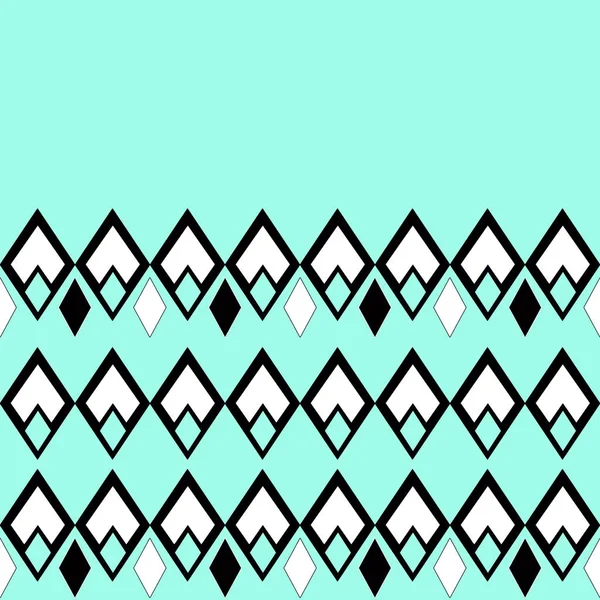 Seamless ornamental geometrical pattern in turquoise
