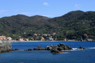 Bonassola manzarası, Beş Diyar Ulusal Parkı, İtalya
