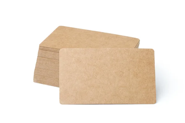 Blank brown business cards — Stock Photo, Image