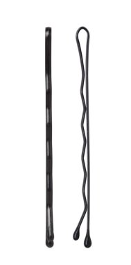 Siyah metal saç klipler