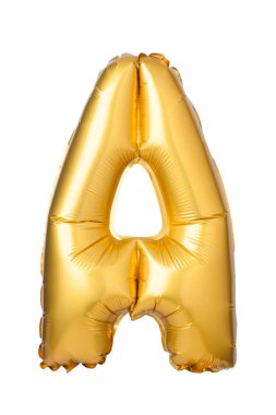İngilizce alfabe balonun üzerinden A harfi