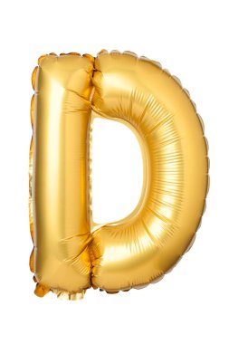 İngilizce alfabe balonun üzerinden D harfi
