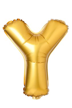 İngilizce alfabe balonun üzerinden Y harfi