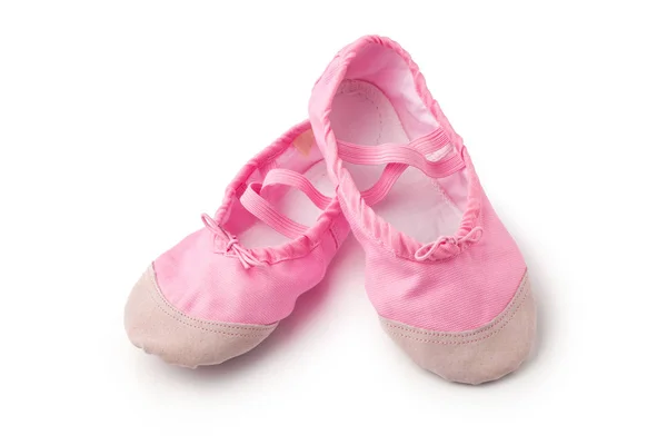 Sapatos Dança Rosa Isolados Fundo Branco — Fotografia de Stock