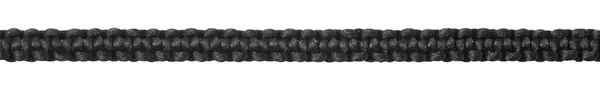 Black Hand Knit Rope Isolated White Background — Stock Photo, Image