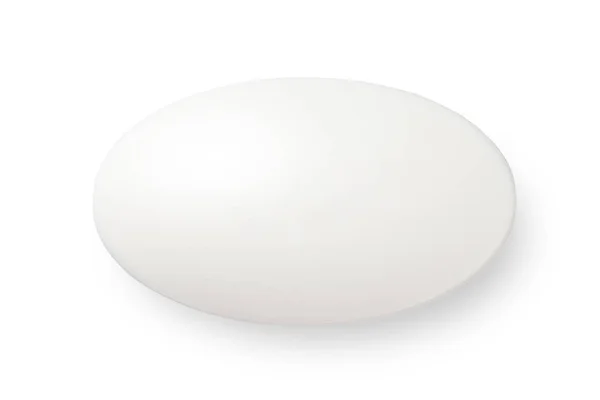 White Soap White Background Top View — Stock Photo, Image