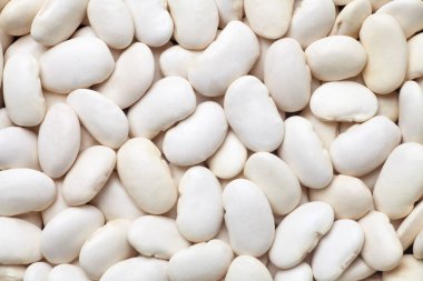 White kidney beans. Food background.
