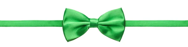 Green Bow Tie Isolated White Background — Stock Photo, Image