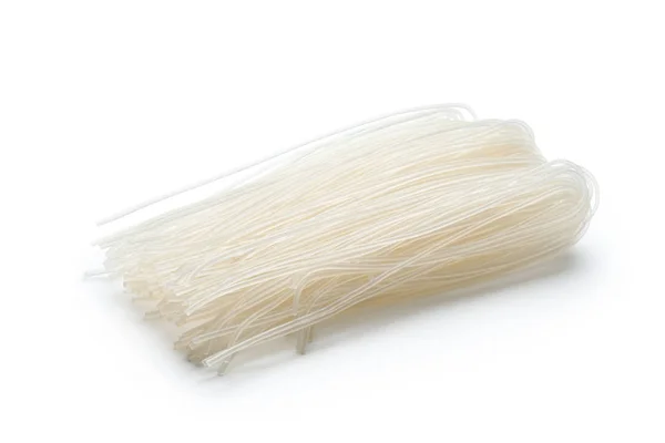 白い背景に分離された乾燥米麺 — ストック写真