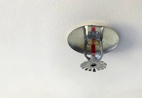 Fire Sprinkler Head Ceiling Automatic Fire Extinguishing Device — Stock Photo, Image