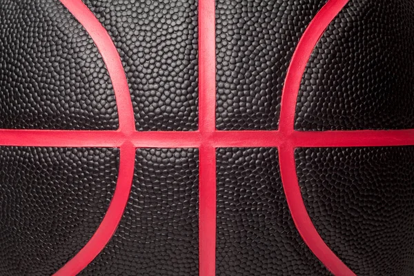 Close-up of black basketball texture