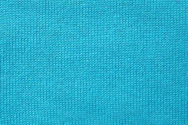 Bleu Tricoté Fond Texturé Gros Plan — Photo