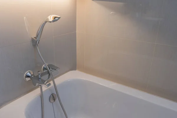 Modern Zuhanyzó Fürdőszoba Belső Kortárs — Stock Fotó