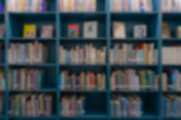 Öffentliche Bibliothek Oder Buchhandlung Verschwommenes Bild Für Hintergrund Konzept Buchhandlung — Stockfoto