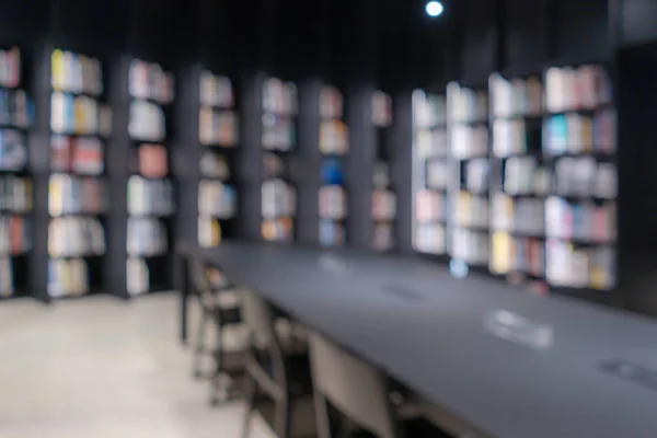 Moderne Openbare Bibliotheek Boekenwinkel Wazig Beeld Voor Achtergrond Onderwerp Boekhandel — Stockfoto