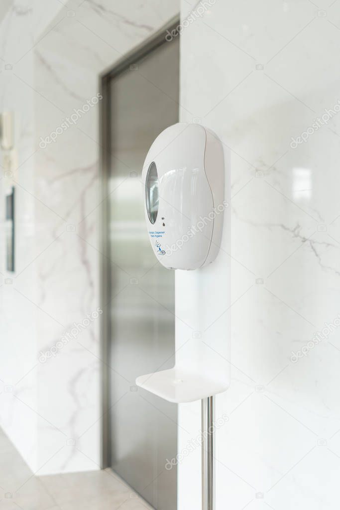 Automatic dispenser pump liquid hygiene anti protection and disi
