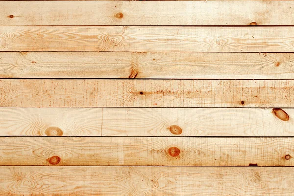 Houten vloeren gemaakt van vers gezaagde planken. Houten houten muur. Oude houtstructuur. Bruin natuurlijke eenvoudige houten textuur materiaal achtergrond. — Stockfoto
