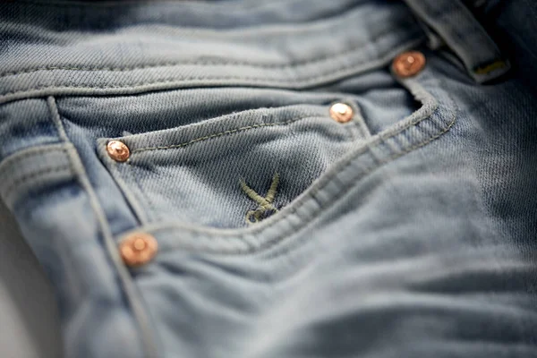 Close Van Jeans Achtergrond Modeconcept — Stockfoto