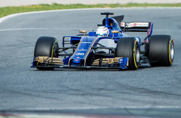 GIOVINAZZI (SAUBER) - F1 DIAS DE ENSAIO 2017 — Fotografia de Stock