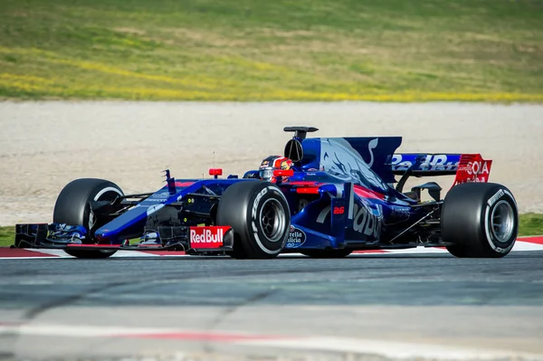 Danyiil Kvyat (Toro Rosso) - F1 teszt nap 2017 — Stock Fotó