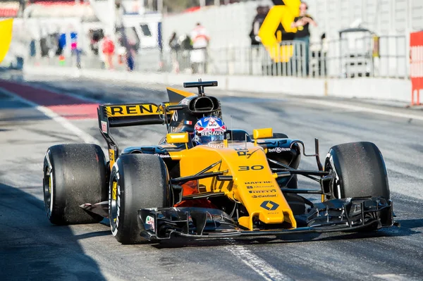 J. Palmer (Renault) - F1 Testy Tage 2017 — Stockfoto