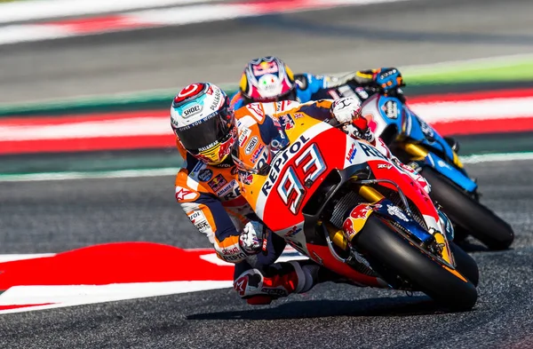 GP Catalunya Moto Gp. Marc Marquez, takım Repsol Honda. — Stok fotoğraf