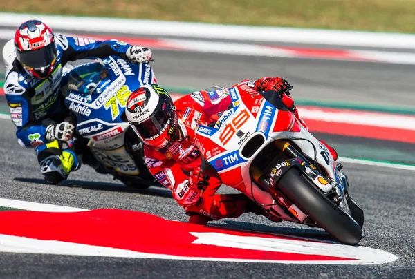 GP Catalunya Moto Gp. Jorge Lorenzo, takım Ducati. — Stok fotoğraf