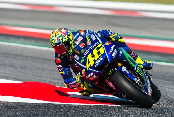 GP Catalunya Moto Gp. Valentino Rossi, Movistar Yamaha Team. — Fotografia de Stock