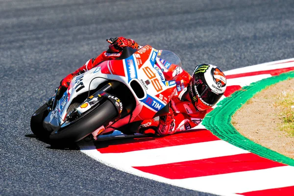 GP Catalunya Moto Gp. Jorge Lorenzo, Team Ducati. — Stockfoto
