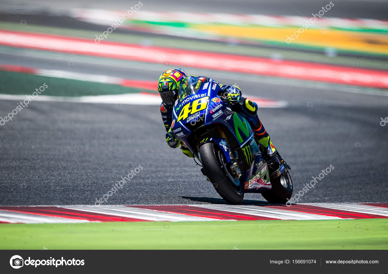 GP CATALUNYA MOTOGP. VALENTINO ROSSI, TEAM MOVISTAR YAMAHA. – Stock ...