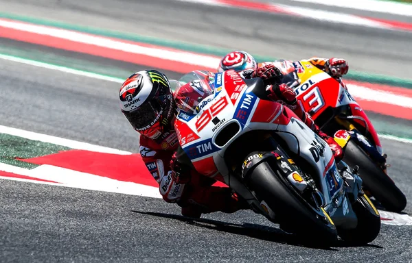 GP Catalunya Motogp. Jorge Lorenzo, takım Ducati — Stok fotoğraf