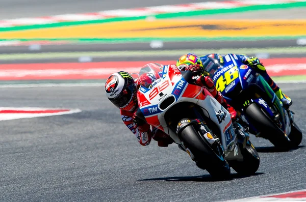 GP Catalunya Motogp. Jorge Lorenzo, takım Ducati — Stok fotoğraf