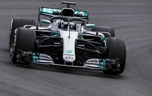 Barcelona Španělsko Února 2018 Valteri Bottas Během Formule Jedna Testovací — Stock fotografie