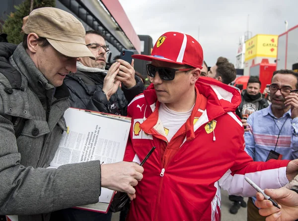 Barcelona Spanien Februari 2018 Lewis Hamilton Formula One Test Dagarna — Stockfoto