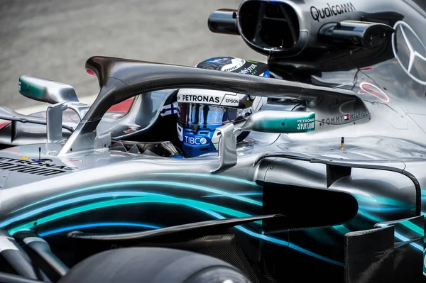 Barcelona Hiszpania Lutego 2018 Valteri Bottas Formuły Jeden Dni Test — Zdjęcie stockowe