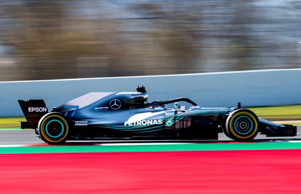 Barcelona Španělsko Března 2018 Valteri Bottas Během Dní Formule Jedna — Stock fotografie