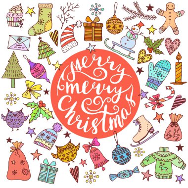 Noel çerçeve şablon kartı.