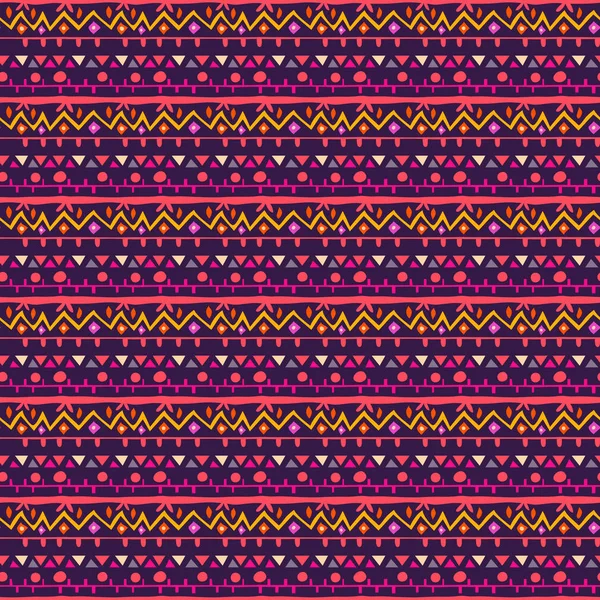 Textura tribal vectorial sin costuras . — Vector de stock