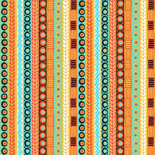 Ethnicity seamless pattern. Boho style. Ethnic wallpaper. Tribal art print. Old abstract borders background texture — Stock Vector