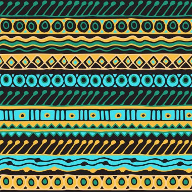 Etnik köken seamless modeli. Boho tarzı. Etnik duvar kağıdı. Kabile sanat baskı. Eski soyut kenarlıkları arka plan dokusu