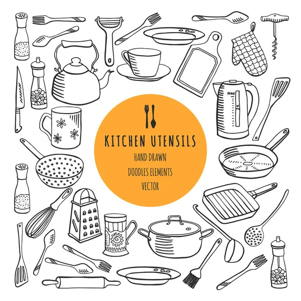 vektör mutfak gereçleri kümesi