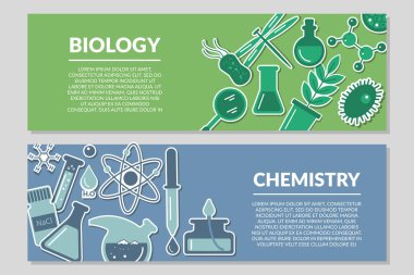 Biyoloji ve kimya konulu afiş