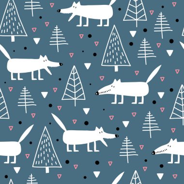 Sevimli beyaz kurtlarla kusursuz çocuksu bir düzen.