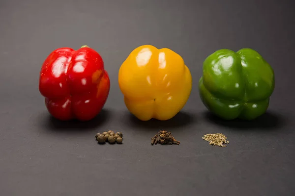 Paprika mit verschiedenen Gewürzen — Stockfoto