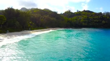 Anse Intendance, Seyşel Adaları Hava görünümünü.