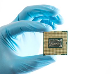 El ele tutuşan mikro işlemci Cpu kapat