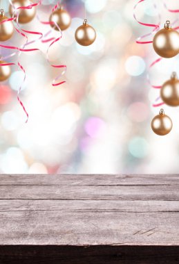 yazma ve bir güzel Noel arka plan için ahşap tahta