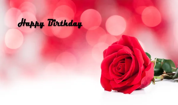 Birthday cards with red roses — Stock Photo, Image