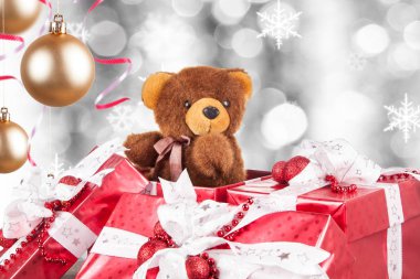 Noel Hediyelik Noel zemin üzerine